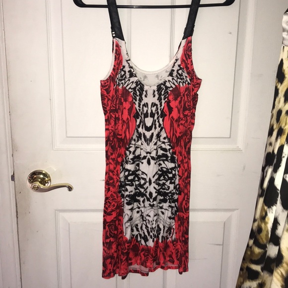 Fox Dresses & Skirts - FOX Mini Dress with Leather Straps Small